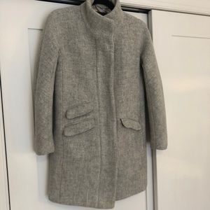 J Crew Cocoon coat in Italian stadium-cloth wool